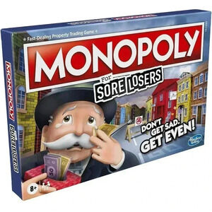 BNIB Factory Sealed Monopoly For Sore Losers Board Game Bilingual Ages 8+